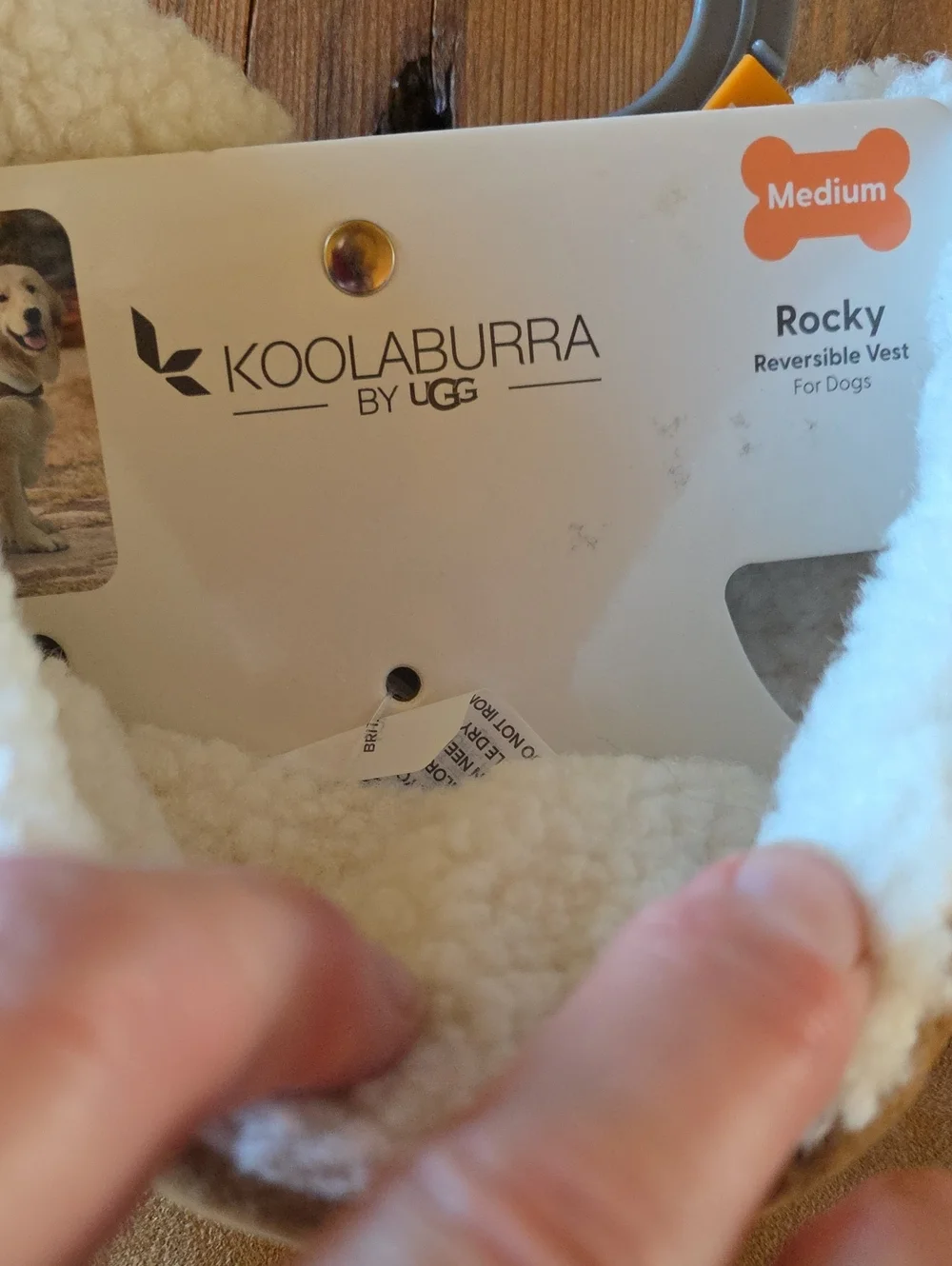 Koolaburra NWT UGG Reversible Dog Vest Coat Size Medium